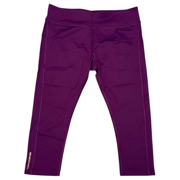 Tommie Copper Performance Compression Capri Leggings, Size 2XL, Amethyst, NWT - Picture 1 of 8